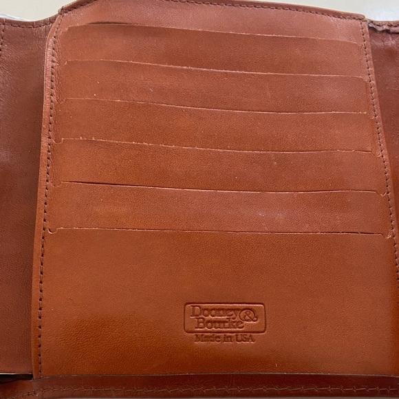 Brown Leather Wallet VINTAGE Dooney and bourse - Picture 9 of 16